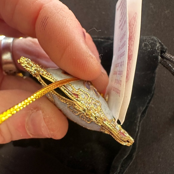 Elegant Gold and Pink Heart Pendant - Picture 6 of 9